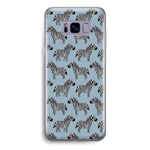 Zebra: Samsung Galaxy S8 Transparant Hoesje