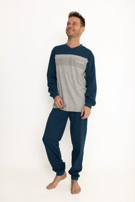 Outfitter heren pyjama - Katoen Interlock - Traveling