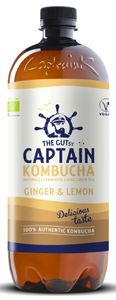 The GUTsy Captain Kombucha Ginger & Lemon