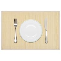 VidaXL 6 placemats bamboe 30 x 45 cm natuurlijk VidaXL 6 placemats bamboe 30 x 45 cm natuurlijk