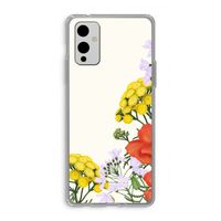Wilde bloemen: OnePlus 9 Transparant Hoesje