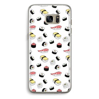 Sushi time: Samsung Galaxy S7 Edge Transparant Hoesje