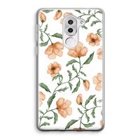 Peachy flowers: Honor 6X Transparant Hoesje
