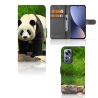Xiaomi 12 Pro | Telefoonhoesje | Met pasjeshouder | Panda