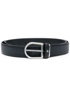 Montblanc ceinture à logo gravé - Bleu