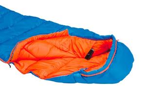 High Peak Comox Kinderen Mummie slaapzak Polyester Lichtblauw, Oranje