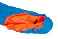 High Peak Comox Kinderen Mummie slaapzak Polyester Lichtblauw, Oranje - thumbnail