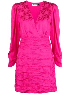 Rixo robe courte en satin - Rose