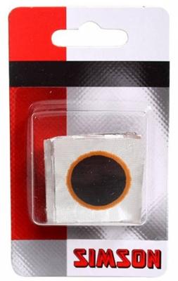 Simson ronde bandenplakkers 16 mm zwart 8 stuks