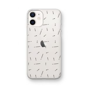 Hipster stripes: iPhone 12 mini Transparant Hoesje