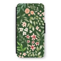 Botanical green sweet flower heaven: iPhone 12 Pro Max Flip Hoesje