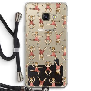 Gymboys: Samsung Galaxy A3 (2016) Transparant Hoesje met koord