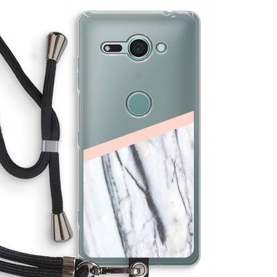 A touch of peach: Sony Xperia XZ2 Compact Transparant Hoesje met koord