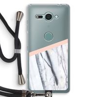 A touch of peach: Sony Xperia XZ2 Compact Transparant Hoesje met koord