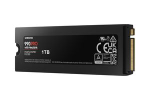 SAMSUNG 990 PRO Heatsink 1 TB ssd PCIe 4.0 x4, NVMe 2, M.2 2280, RGB leds
