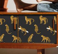 Meubel sticker luipaarden - thumbnail