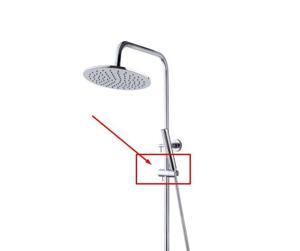 Wiesbaden UniMatch los glijstuk voor glijstang 20 mm rond chroom