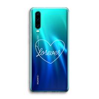 Forever heart pastel: Huawei P30 Transparant Hoesje