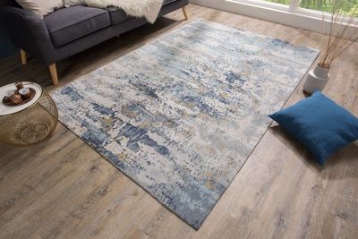 Designtapijt ABSTRACT 240x160cm blauw katoen - 38759