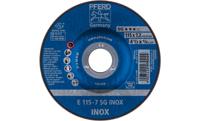 PFERD 62211623 Sg Inox Afbraamschijf gebogen Diameter 115 mm Boordiameter 22.23 mm 10 stuk(s)