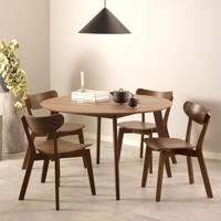 Bendt Ronde Eettafel 'Torkil' 120cm, kleur Walnoot