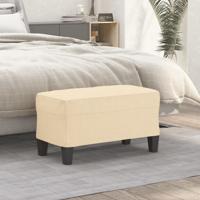 Bankje 70x35x41 cm stof crmekleurig Bankje 70x35x41 cm stof crmekleurig