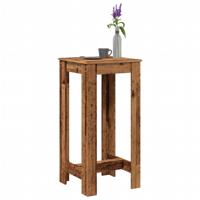 Bartafel 51x50x103,5 cm bewerkt hout oud houtkleurig