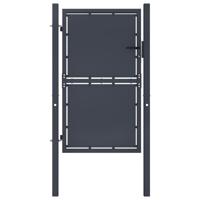 Poort 100x125 cm staal antraciet
