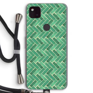 Moroccan tiles 2: Pixel 4a 5G Transparant Hoesje met koord