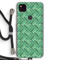 Moroccan tiles 2: Pixel 4a 5G Transparant Hoesje met koord