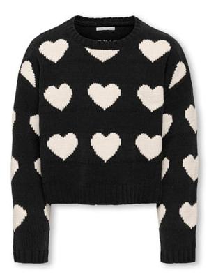 Kids ONLY winter sweater meisjes - zwart - KogSus - regular fit, gebreid