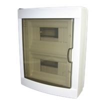 SEP -LS24 opbouw 24 module kast dubbele rij met din rail kleur wit 312x344x105mm IP40