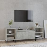 Tv-meubel 160x35x55 cm bewerkt hout betongrijs
