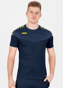 JAKO 6120 T-Shirt Champ 2.0 - Marine/Donkerblauw/Fluogeel - 40