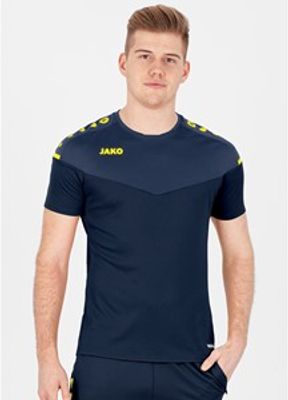 JAKO 6120 T-Shirt Champ 2.0 - Marine/Donkerblauw/Fluogeel - 40
