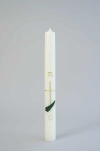 Traditionele Kerkkaars - Allerzielenkaars - 35 x 3,8 cm