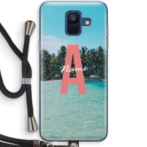 Pacific Dream: Samsung Galaxy A6 (2018) Transparant Hoesje met koord