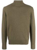 Herno pull en laine à col roulé - Vert