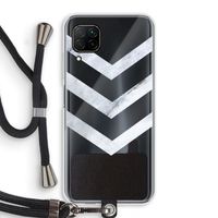 Marmeren pijlen: Huawei P40 Lite Transparant Hoesje met koord