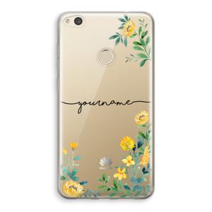 Gele bloemen: Huawei Ascend P8 Lite (2017) Transparant Hoesje