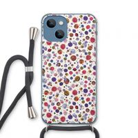 Planets Space: iPhone 13 mini Transparant Hoesje met koord