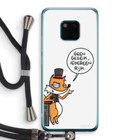 Geen Gezeik: Huawei Mate 20 Pro Transparant Hoesje met koord