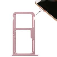 SIM-kaarthouder + SIM-kaarthouder / Micro SD-kaart voor Huawei G9 Plus (roze)