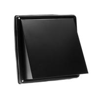 Nedco kaprooster - vierkant - Ø125mm - zwart - RVS Nedco kaprooster - vierkant - Ø125mm - zwart - RVS