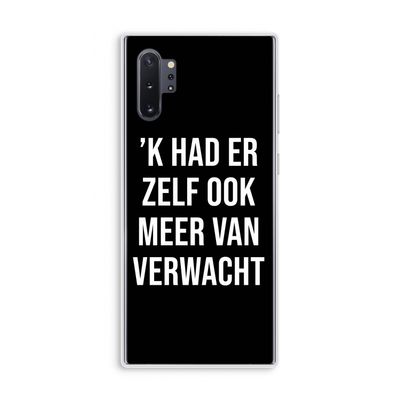 Meer verwacht - Zwart: Samsung Galaxy Note 10 Plus Transparant Hoesje