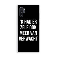 Meer verwacht - Zwart: Samsung Galaxy Note 10 Plus Transparant Hoesje