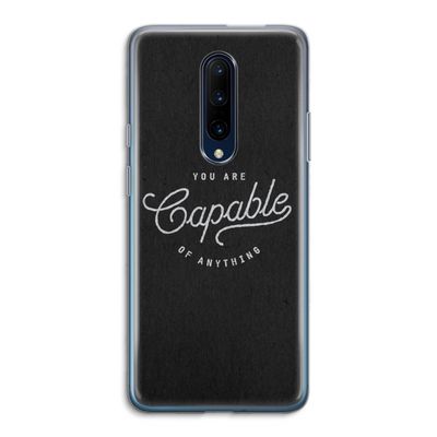 Capable: OnePlus 7 Pro Transparant Hoesje
