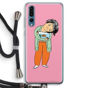 Visknuffel: Huawei P20 Pro Transparant Hoesje met koord