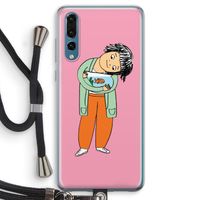Visknuffel: Huawei P20 Pro Transparant Hoesje met koord