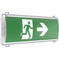 LED Noodverlichting Wandmontage 5W IP65 - 25m Bereik met Pictogrammen